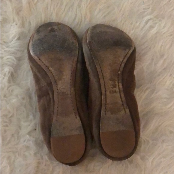 Tory Burch brown suede flats size 91/2 - Picture 3 of 3